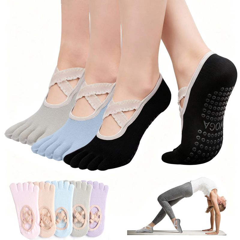 Ladies Non-Slip Pilates Socks  - đánh giá và giá No Show Sock Women