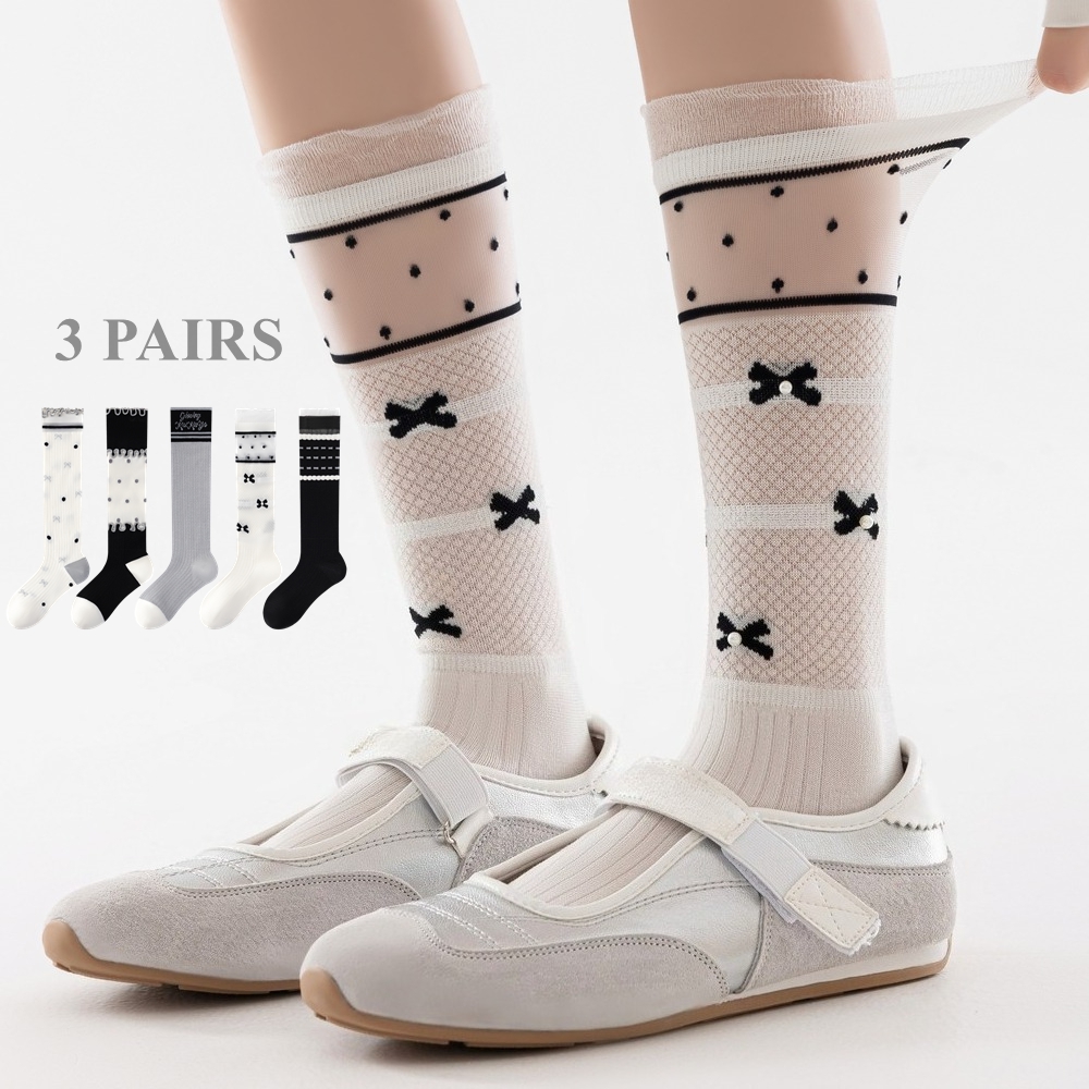 3 Pairs Cute Women's Socks Sum - đánh giá và giá Silk Sock Bamboo