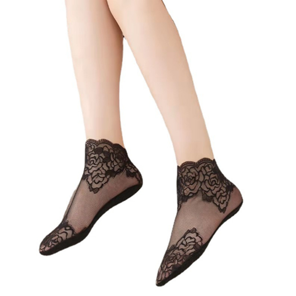 woman Lace rose thin socks Loa - đánh giá và giá Invisibility Sock Loafer