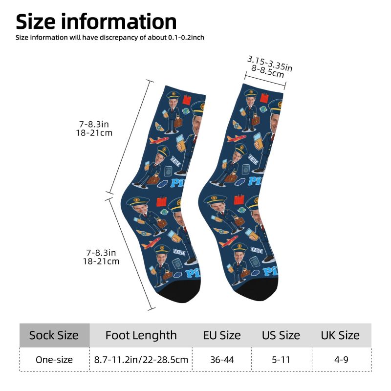 Novelty Men's Funny Pilot Cust - đánh giá và giá Dress Sock Men