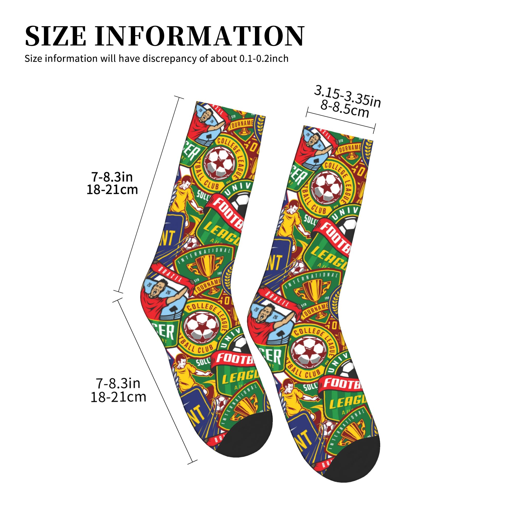 Retro Soccer Badge Green Red S - đánh giá và giá Dress Sock Men