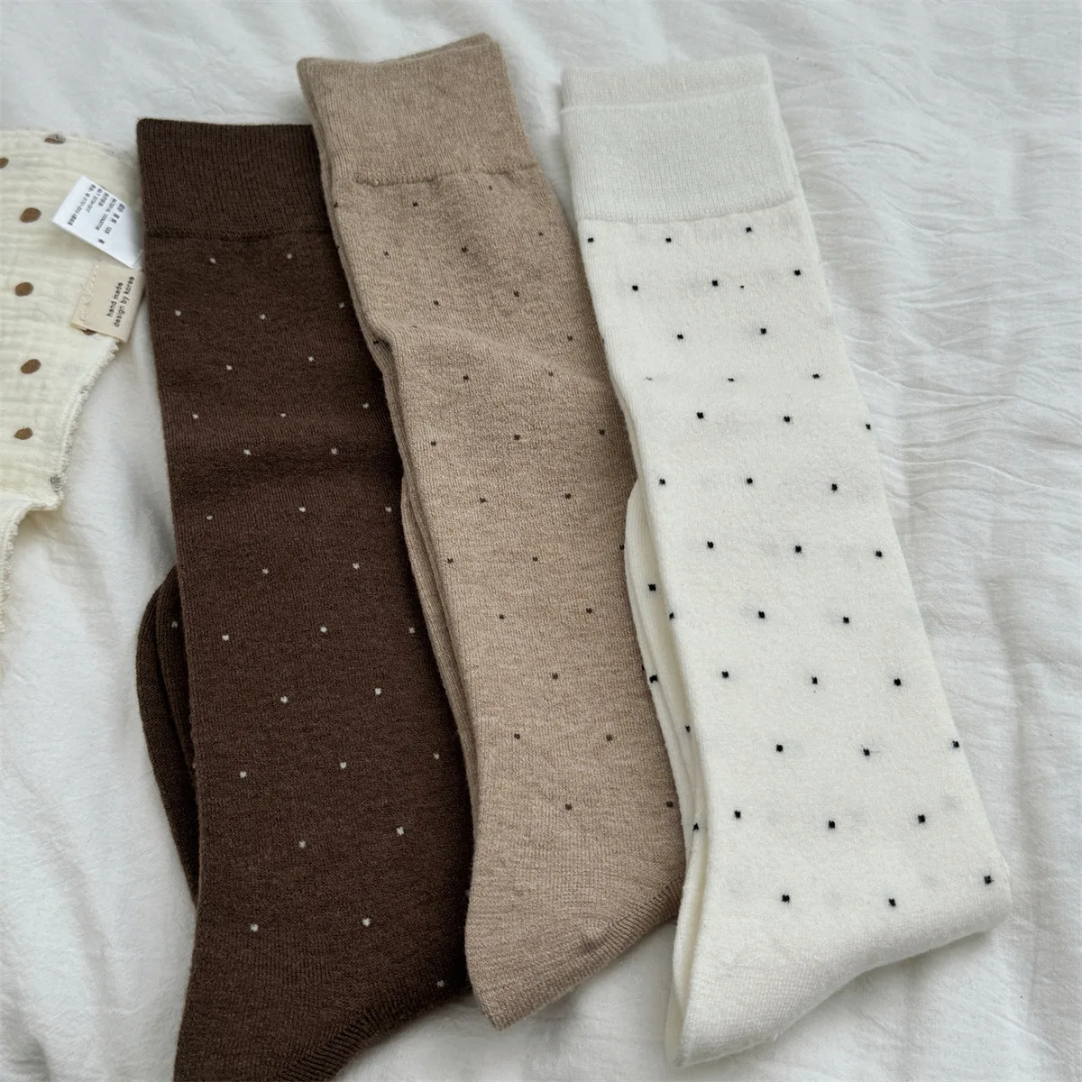 SP&CITY Winter Sweet Polka Dot - đánh giá và giá Silk Sock Bamboo