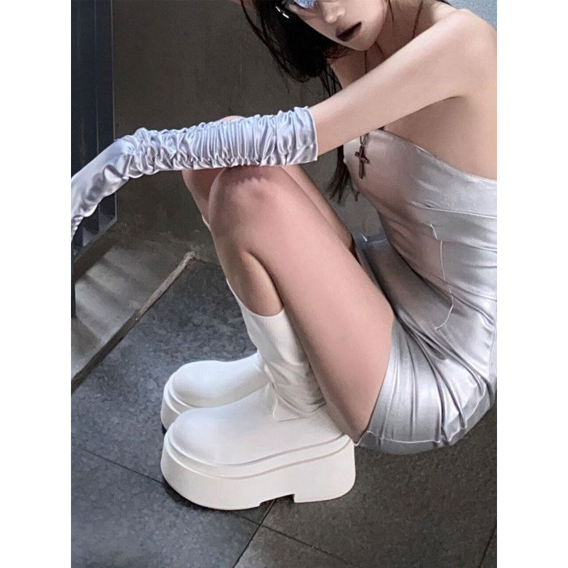 Thick soled long tube boots fo - đánh giá và giá No Show Sock Women